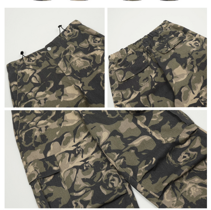 New Fashion Loose-fitting Camouflage Green Design Long Casual Pants TP3226
