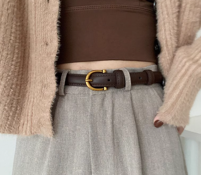 New Fashion Genuine Leather Simple Design Lady Belt TP3252