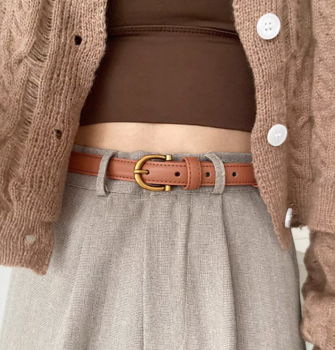 New Fashion Genuine Leather Simple Design Lady Belt TP3252