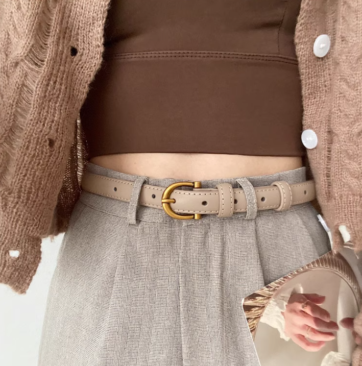 New Fashion Genuine Leather Simple Design Lady Belt TP3252