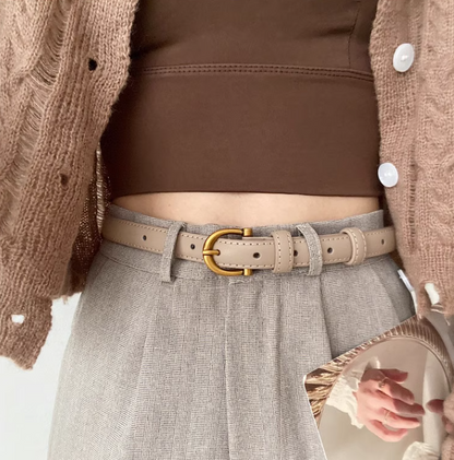 New Fashion Genuine Leather Simple Design Lady Belt TP3252