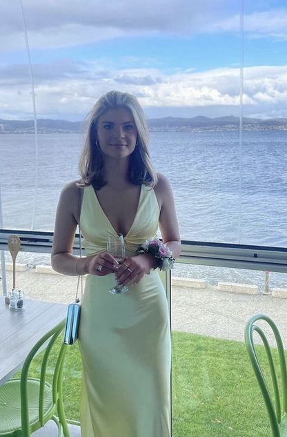 Vintage Satin V-neck Prom Dress Long Evening Dress Sheath Backless Formal Dress TP4590