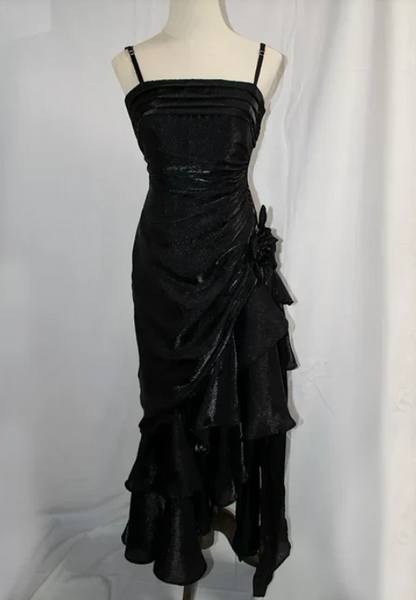 Elegant Chiffon Prom Dress Sheath Evening Gown Party Dress Spaghetti Strap Formal Dress TP4742