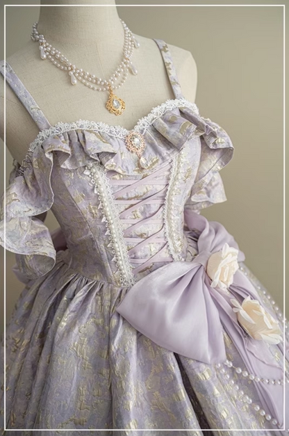 Gorgeous Lilac Sweet 16 Quinceanera A-Line Sweetheart Pearl 3D Flowers Spaghetti Strap Evening Dress Ball Gown TP4915