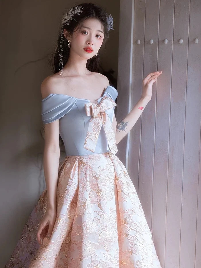 A-Line Sweetheart Neck Satin Pink Long Prom Dress, Pink Long Evening Dress TH178