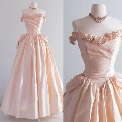 Elegant A-line Off-the-Shoulder Pink Long Evening Dress 3D Floral Appliqué Satin Prom Dress TH211