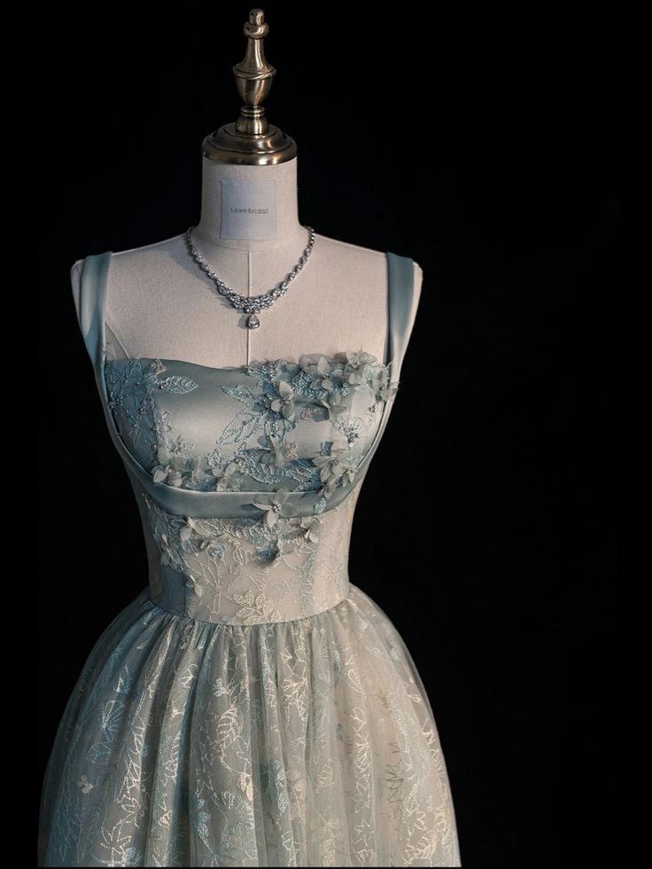 Beautiful A line Sage Green Long Tulle Prom Dress TP1422
