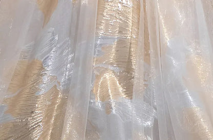Beautiful Spaghetti Strap Floor Length Prom Dress, A-Line Floral Pattern Evening Party Dress TP149