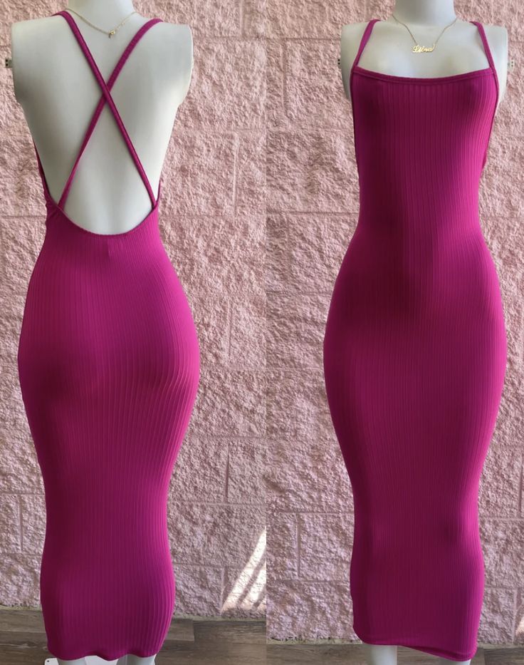 Sexy simple spaghetti strap sleeveless tight dress TP1824