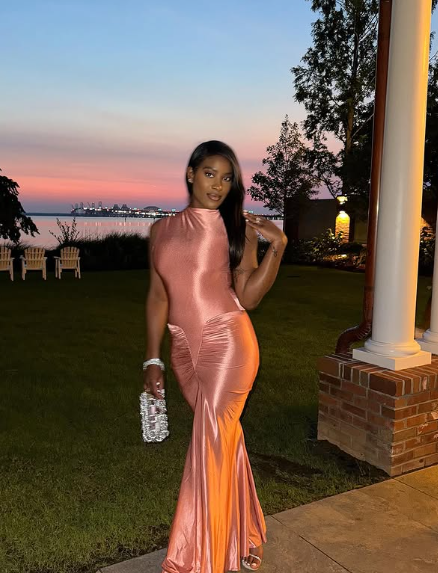 Simple Pink Mermaid Collarless Sleeveless Satin Ball Gown Evening Dress TP1899