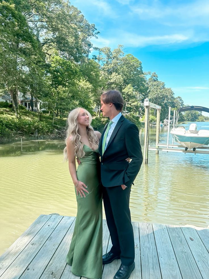 Simple Soft Satin Green Mermaid Off-the-shoulder High Slit Ball Gown Evening Dress TP2066
