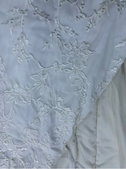 Exquisite Mermaid Off-the-shoulder Applique Beaded Backless Wedding Dress TP2104