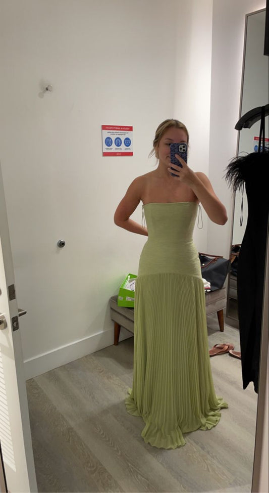 Simple Green Off Shoulder Sleeveless Mermaid Formal Prom Dress Evening Gown TP2112