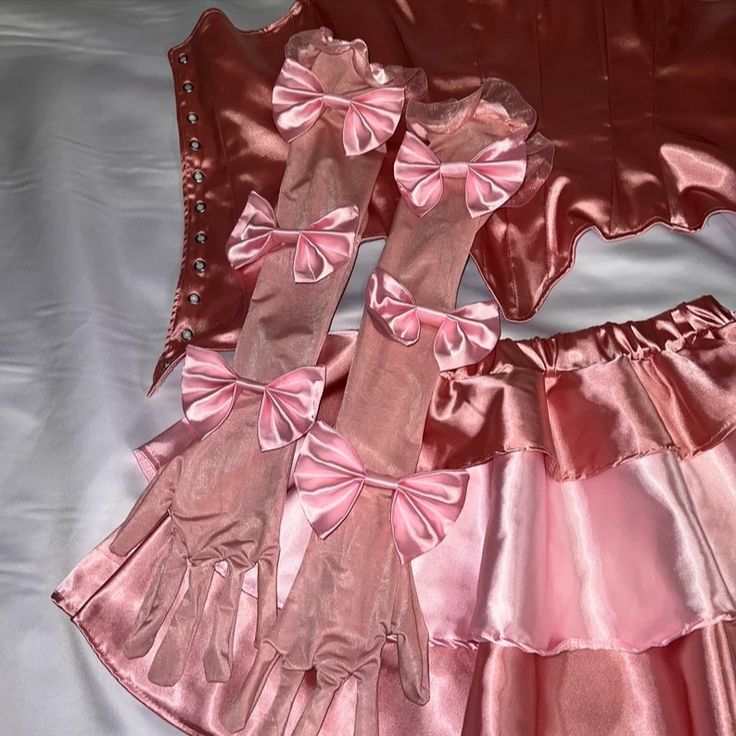 Sweet Pink Two Piece Satin Strapless Sweetheart Neck Mini Birthday Party Dress Prom Dress TP2180