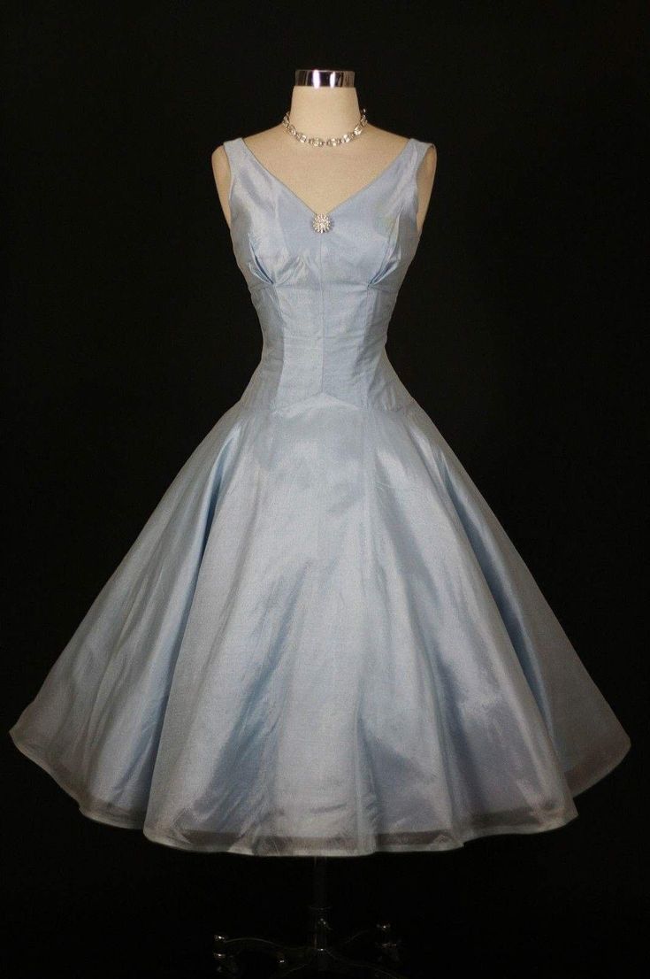 Simple Blue A-line V-neck Sleeveless Mini Party Dress Homecoming Dress TP2181