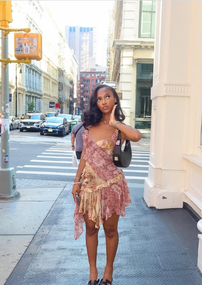 Vintage-Inspired Boho Pink Paisley Print Asymmetric Ruched Sleeveless Mini Party Dress Homecoming Dress TP2188