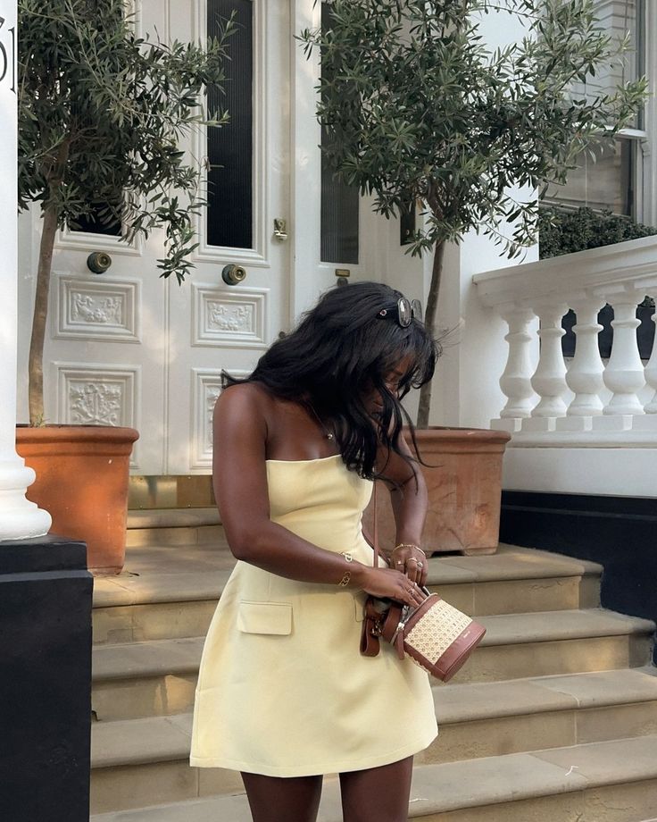 Light Yellow Strapless Sleeveless Mini Party Dress Homecoming Dress TP2250