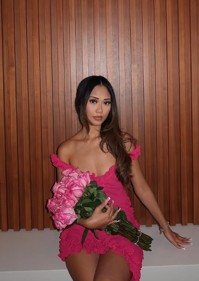 Pink Low Neck Ruffle Irregular Skirt Backless Short Prom Dress Birthday Party Dress TP2340