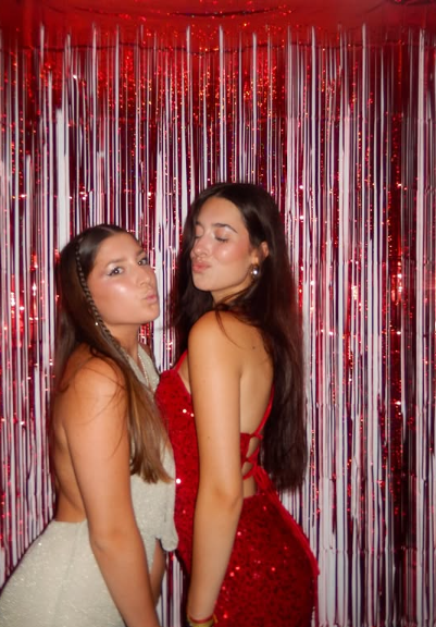 Shiny Spaghetti Strap Sleeveless Sequin Slit Long Prom Dress Evening Dress TP2472