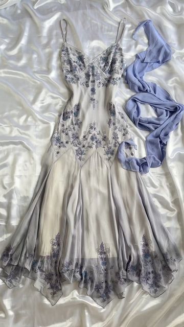 Vintage Strapless Sleeveless Beaded Chiffon Prom Dress Evening Dress TP2605