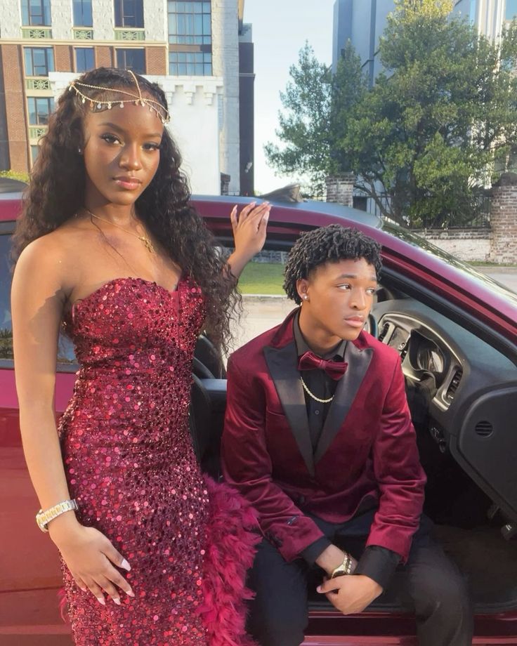 Shiny Burgundy Strapless Sequined Leaky Prom Dress Evening Dress TP2648