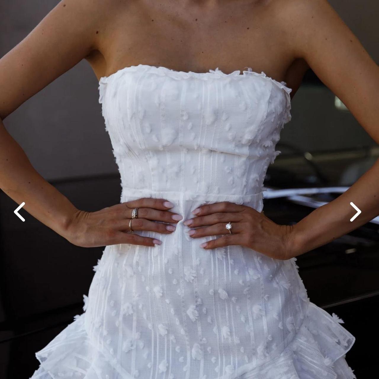 White Off Shoulder A-Line Mini Party Dress Homecoming Dress TP2708