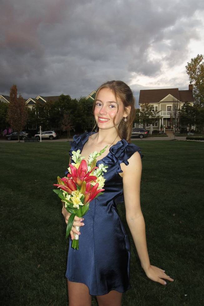 Vintage Navy Blue Satin V-Neck Ruffle Cap Sleeve A-Line Mini Homecoming Dress TP6005