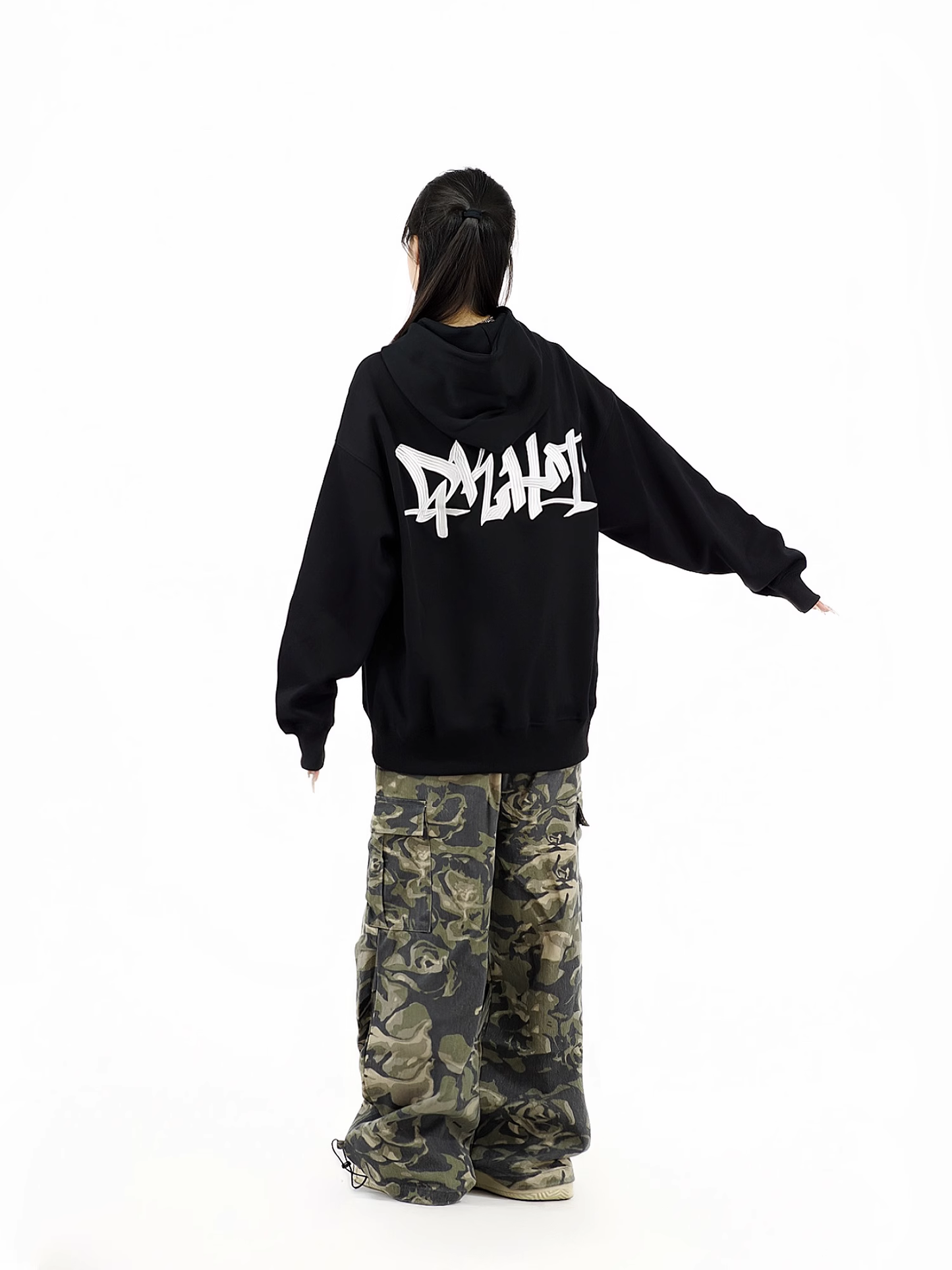 New Fashion Loose-fitting Camouflage Green Design Long Casual Pants TP3226
