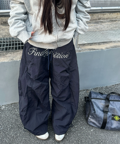 New Fashion Loose-fitting Letter Embroidery Design Street-style Long Casual Pants TP3233