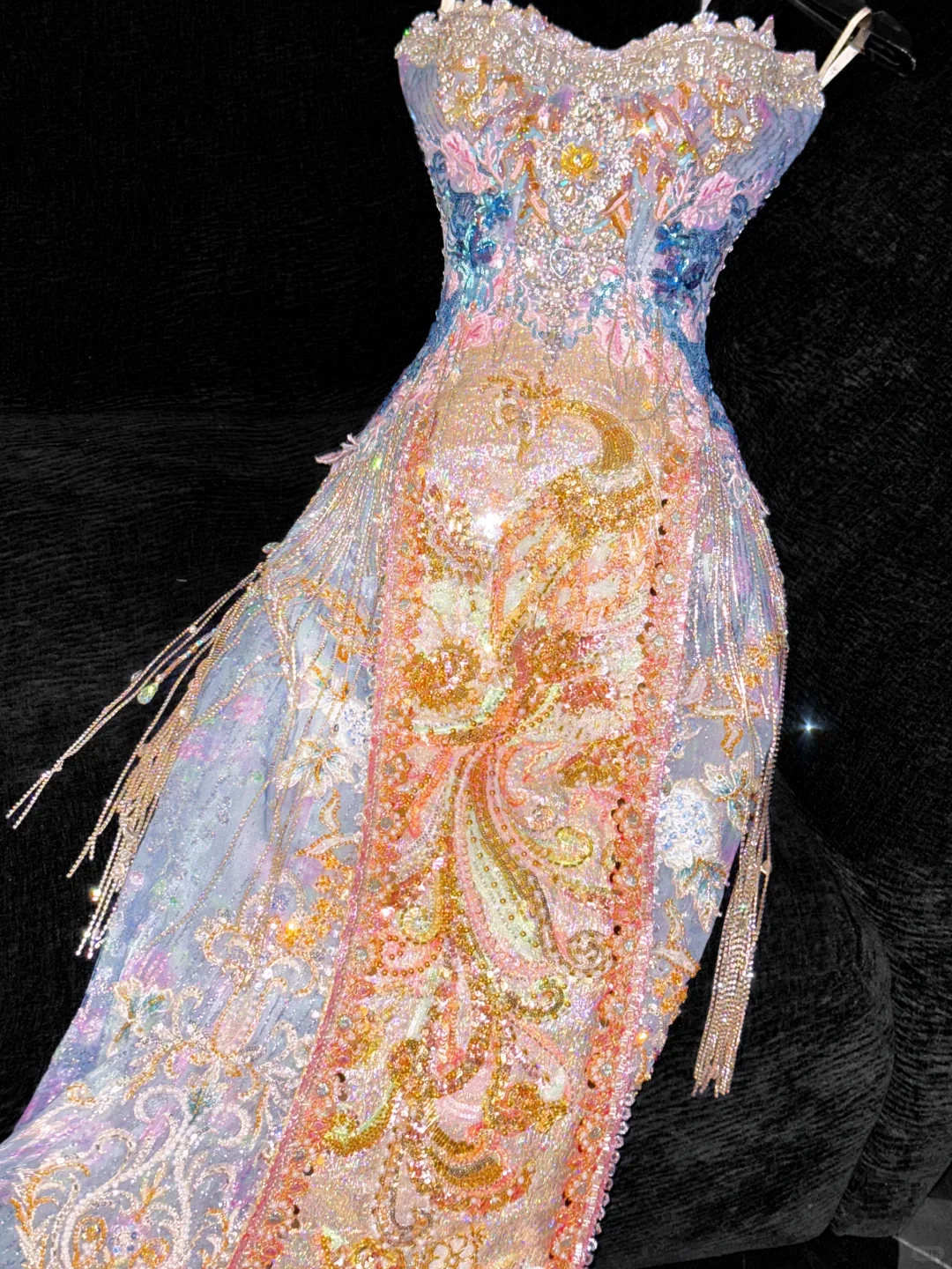 Gorgeous Sparkling Sweetheart Beaded Sequined Embroidery Design Elegant Mermaid Prom Dress Evening Dress TP4210