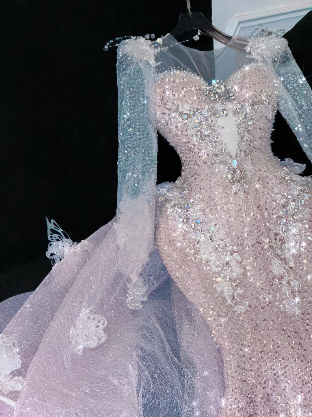 Vintage Shiny Pink Sequined Sweetheart Design Mermaid Prom Dress Evening Dress TP4220