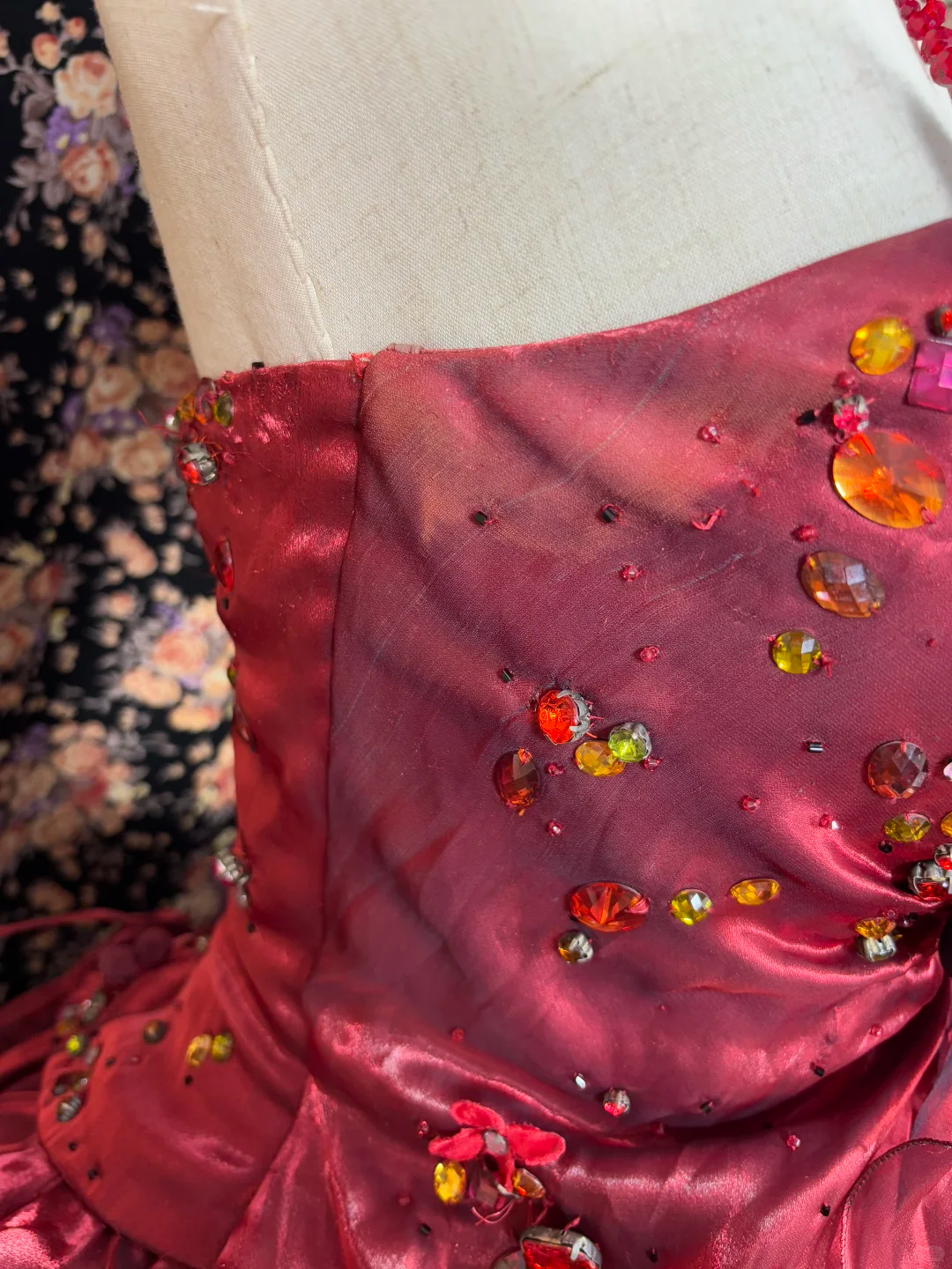 Gorgeous Burgundy Satin Sweet 16 Quinceanera Strapless A-Line Floor-length Prom Dress Birthday Dress Evening Dress Ball Gown TP4386