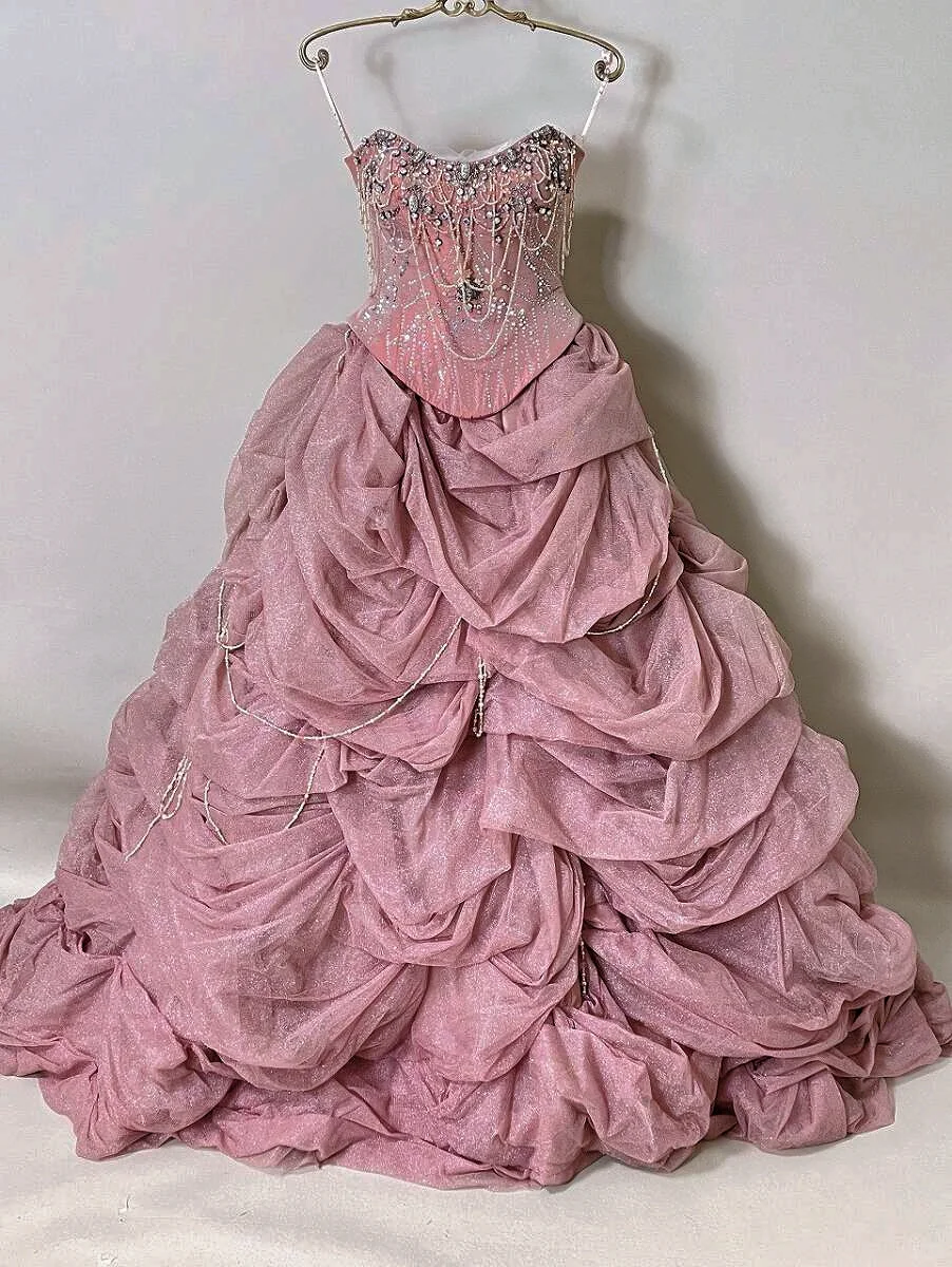 Glamorous Ombre Blue Floral Halter Neck Ruffled Tulle 3D Roses Sweet 15 Quinceanera Ball Gown TP5490