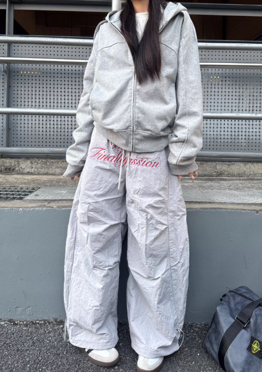 New Fashion Loose-fitting Letter Embroidery Design Street-style Long Casual Pants TP3233