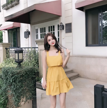 New Fashion Sleeveless Backless Beach Slim Spaghetti Strap Dress TP2983