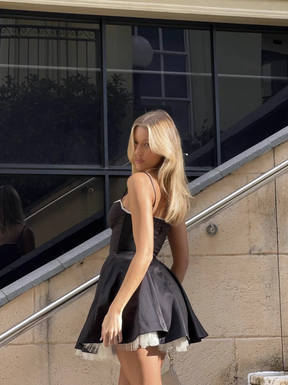 Fashion Beige Sweetheart Spaghetti Strap Design A-line Party Dress Homecoming Dress TP3860