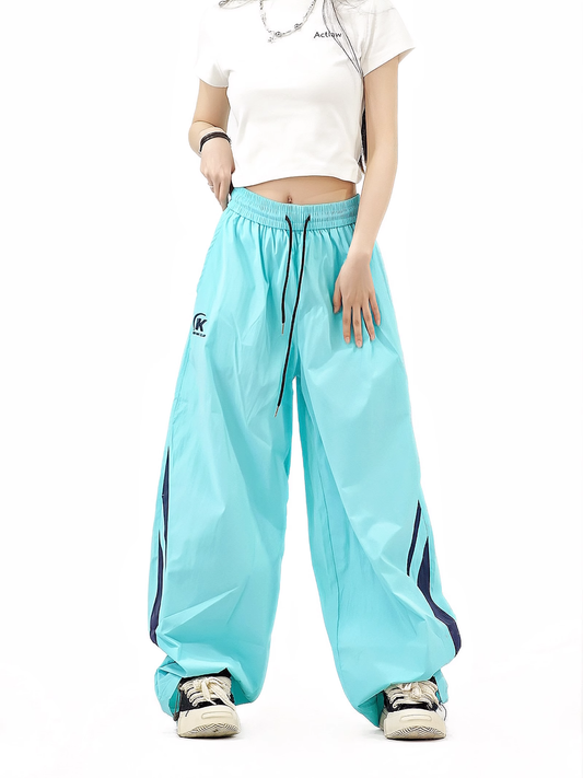 New Fashion Loose-fitting Striped Design Street-style Long Casual Pants TP3275