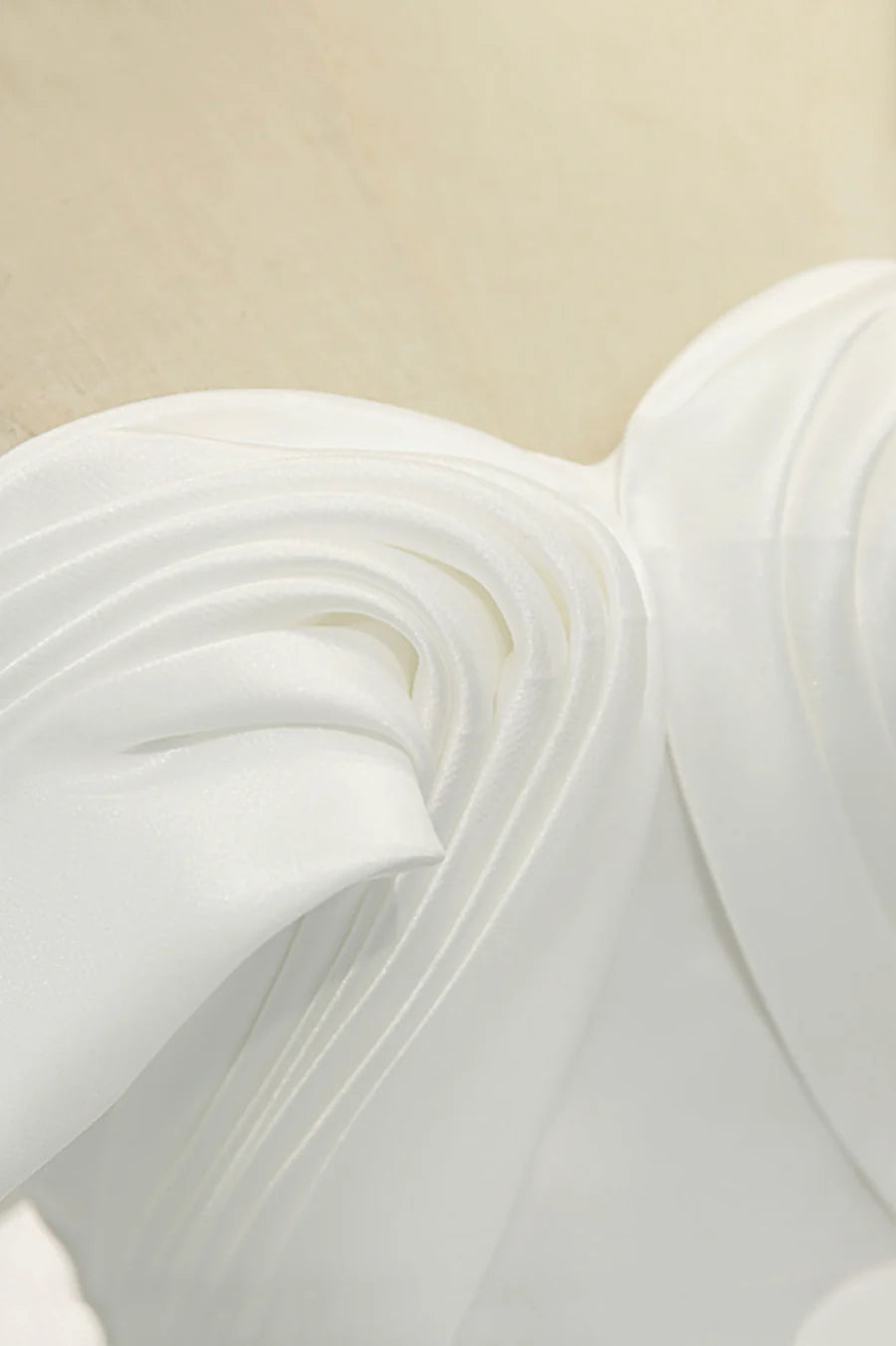 White Satin Long Prom Dress, Off the Shoulder Evening Dress TP625